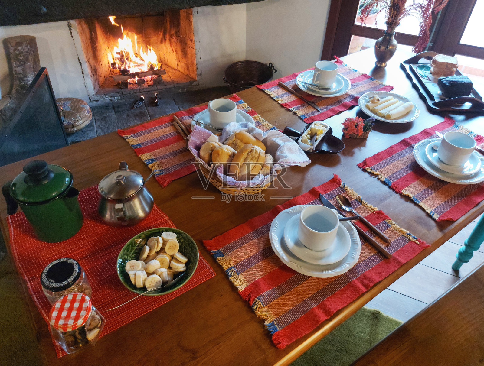 冬天的早餐照片摄影图片