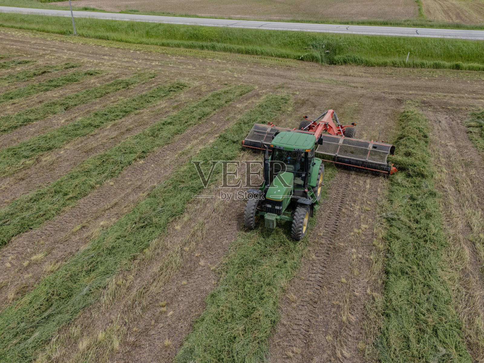 合并合并了一排排的苜蓿照片摄影图片