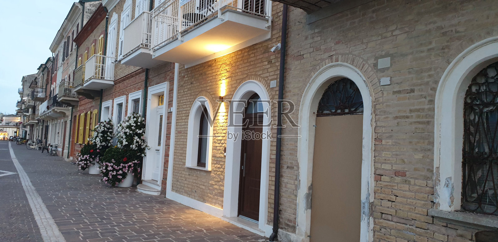 海边的度假屋照片摄影图片