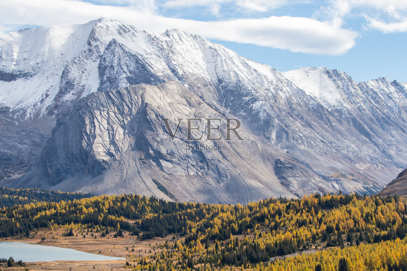 班夫国家公园，落基山脉，阿尔伯塔，黄金时间，秋天，秋天的颜色，金色的落叶松，风景优美，景观，雄伟，山脉，惊险，充满活力，树叶，风景如画，宁静，宁静，自然，荒野，自然美，令人惊叹，阳光照片摄影图片