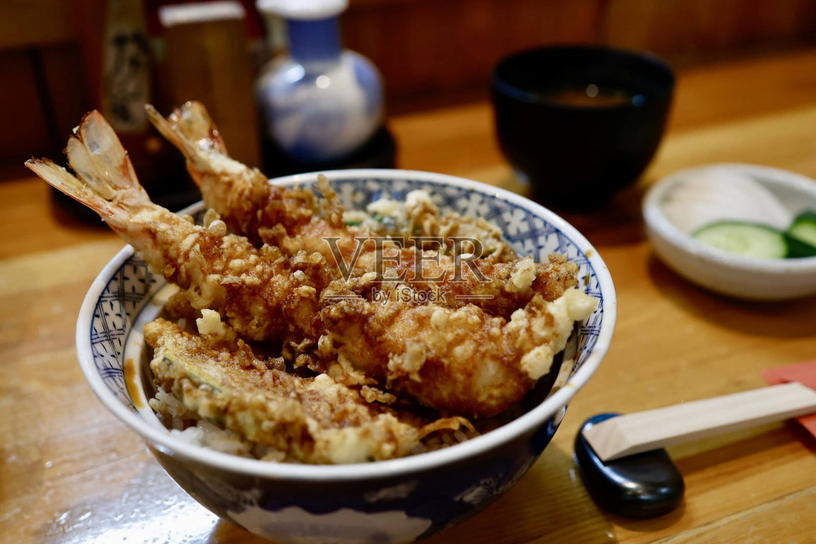 虾肌腱。照片摄影图片