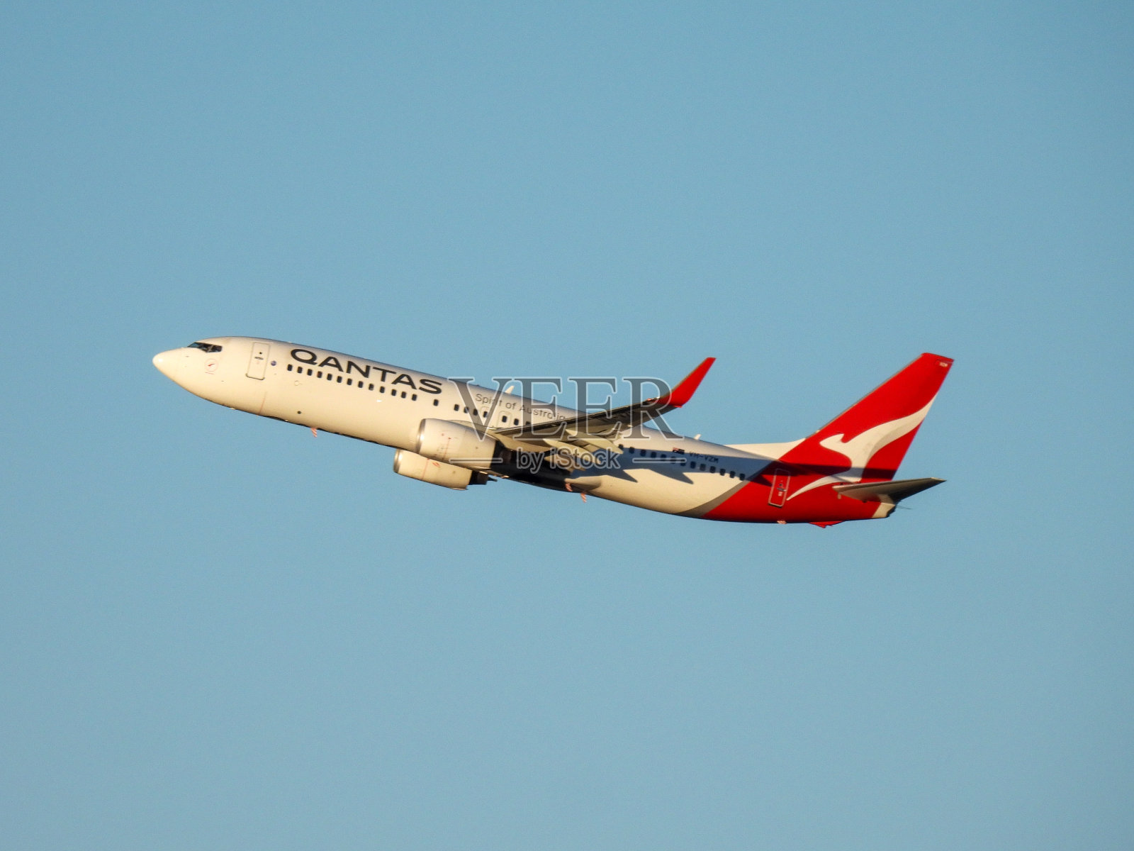 澳航B737冬季阴影照片摄影图片