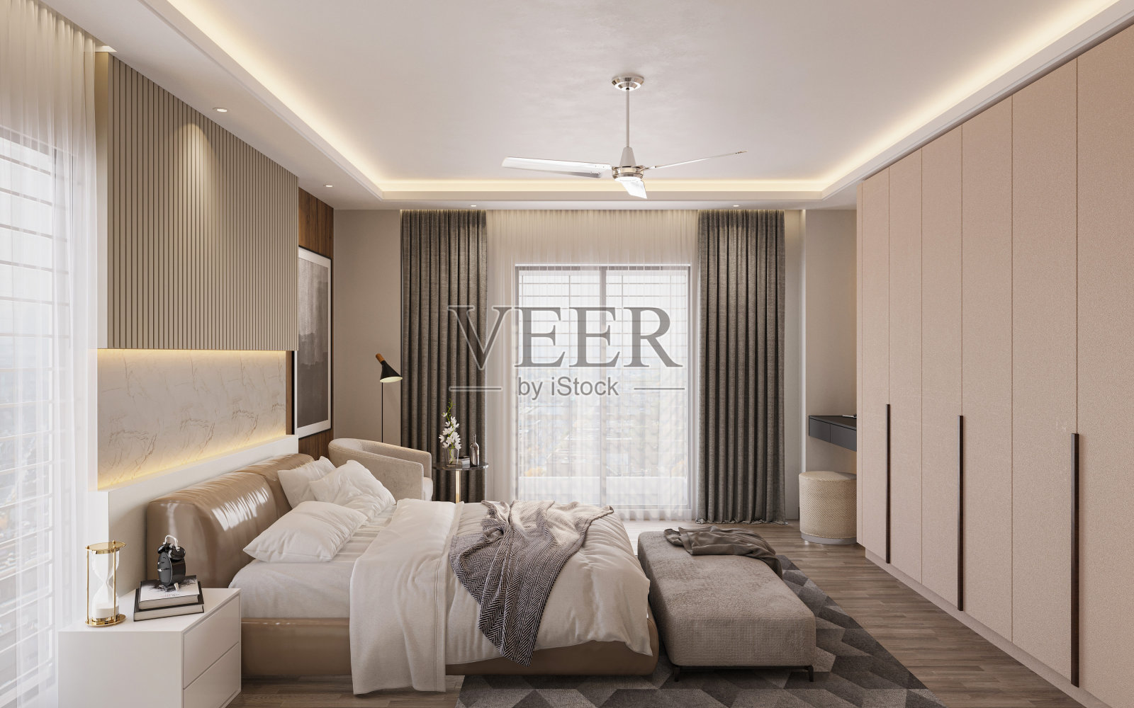 豪华撤退创造一个宁静和迷人的卧室绿洲-豪华，撤退，宁静，迷人，卧室绿洲。照片摄影图片