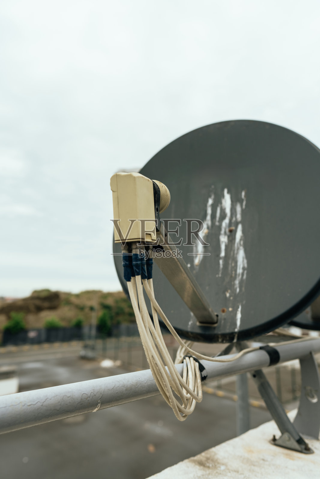 通信技术用卫星天线照片摄影图片