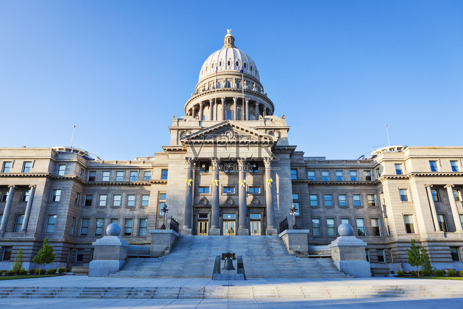 美国爱达荷州博伊西的爱达荷州议会大厦照片摄影图片