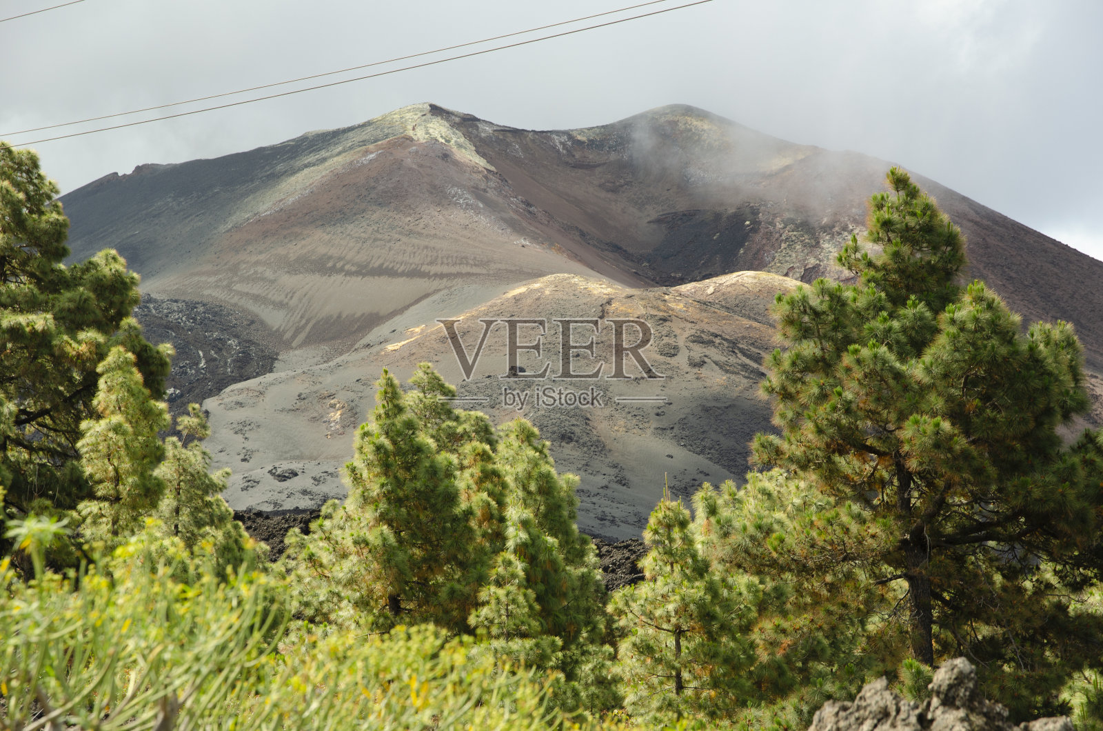 拉帕尔马塔霍盖特火山照片摄影图片