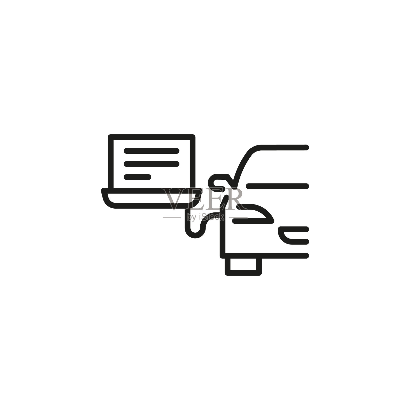 汽车诊断图标插画图片素材