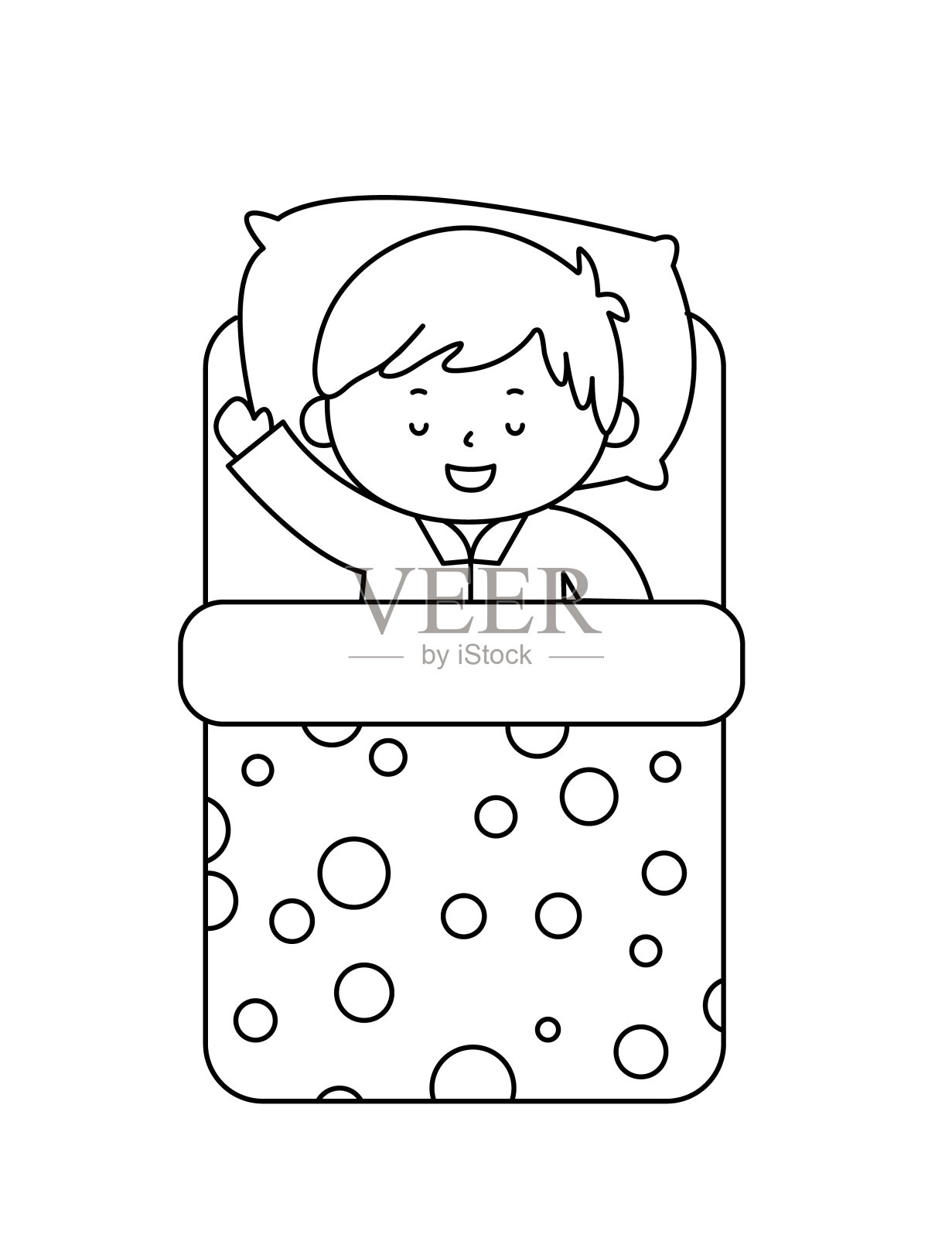 儿童涂色图片插画图片素材