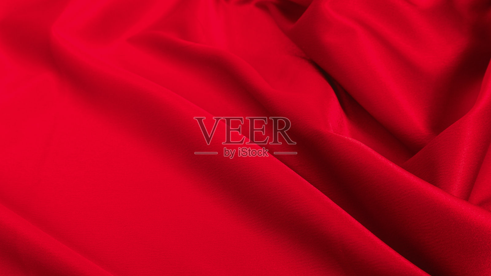 情人节背景，情人节豪华红色丝绸织物照片摄影图片