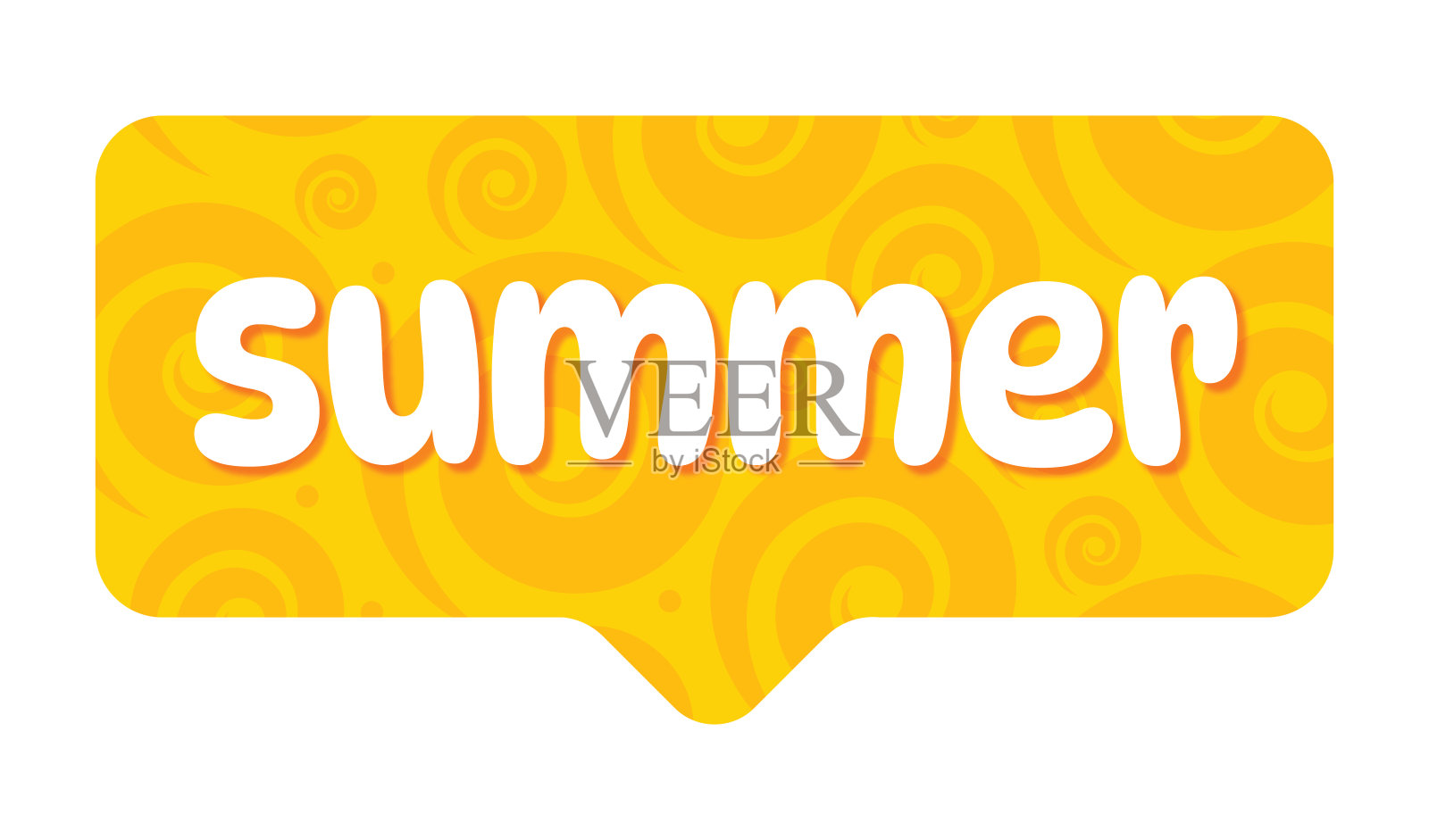 暑假写生作文。抽象背景上的夏季字母。股票插图插画图片素材