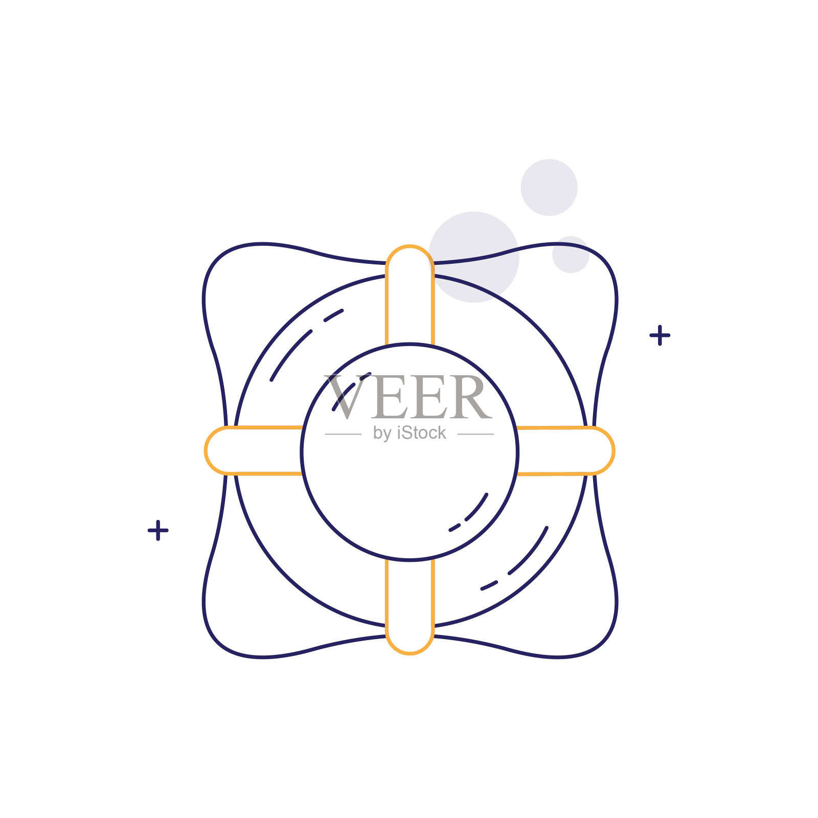 生命环，安全，救生衣矢量图标设计插画图片素材