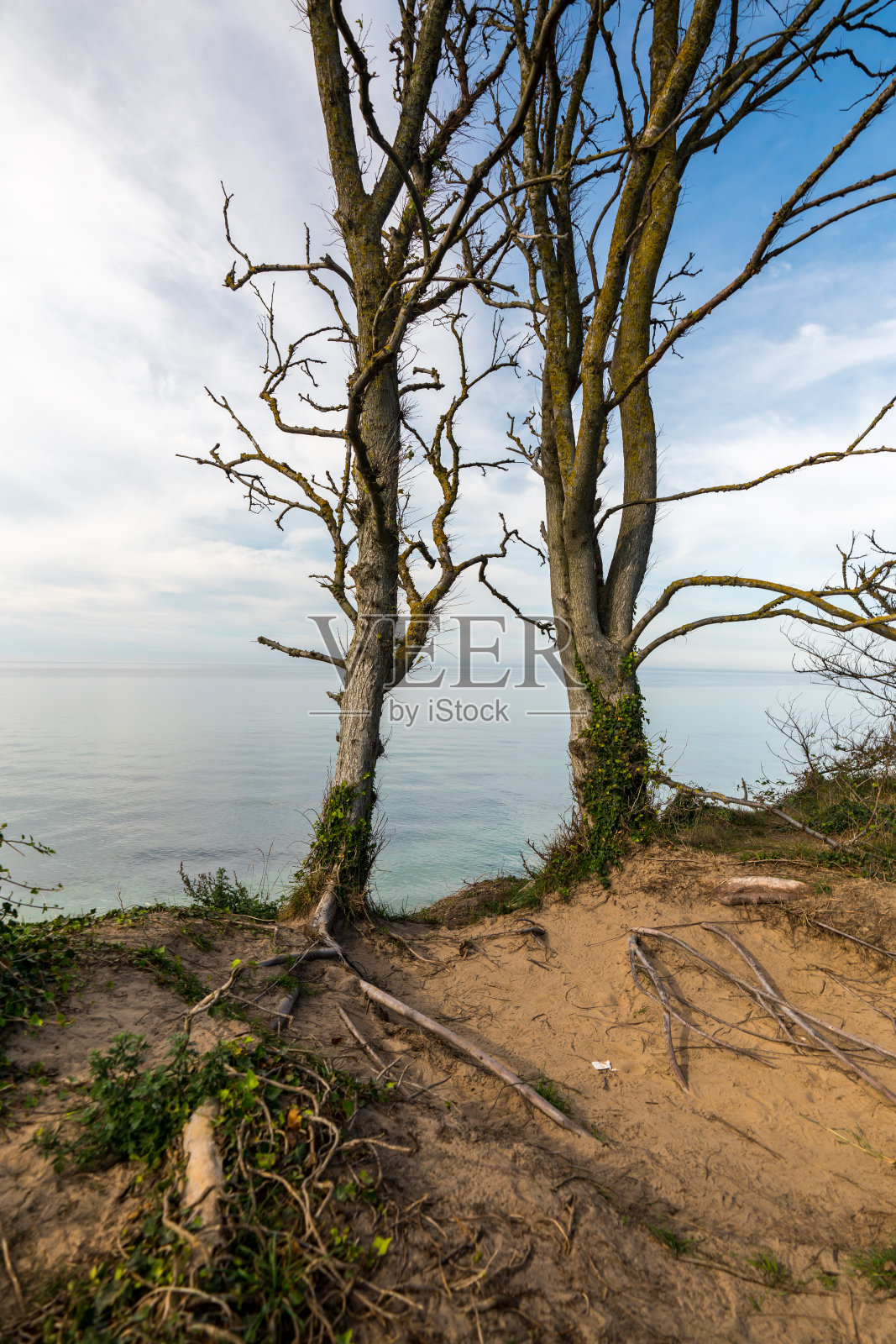 渔村-达ß-津斯特半岛上的ahrenshop照片摄影图片