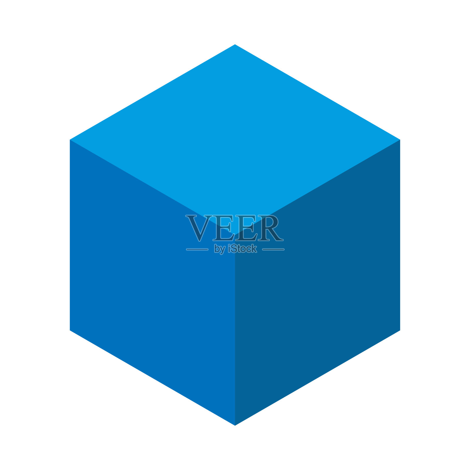 三维立方体矢量图插画图片素材