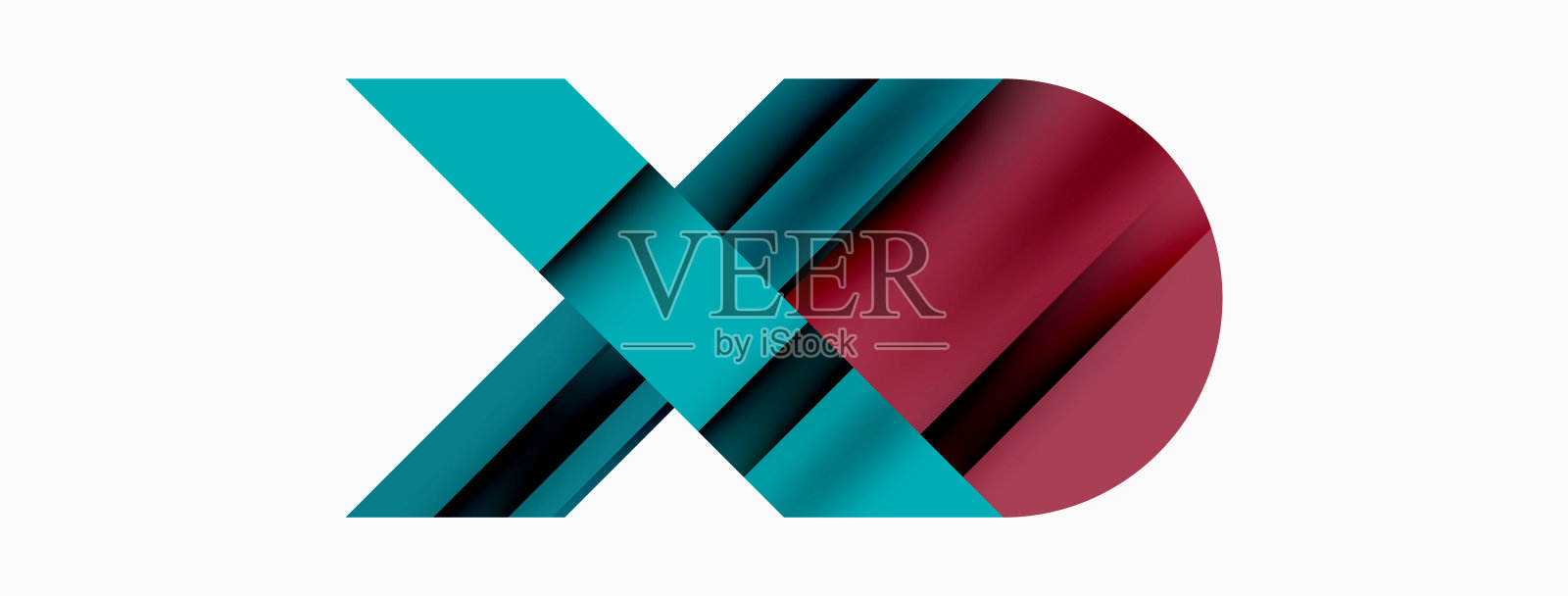 几何对角线和圆形形状，宽抽象背景插画图片素材