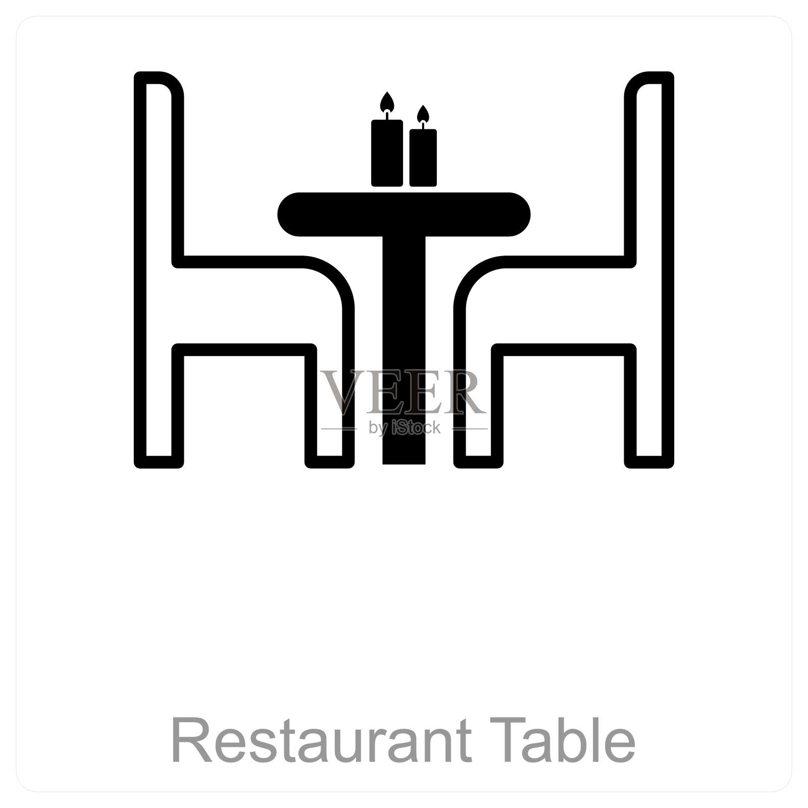 餐厅的桌子插画图片素材