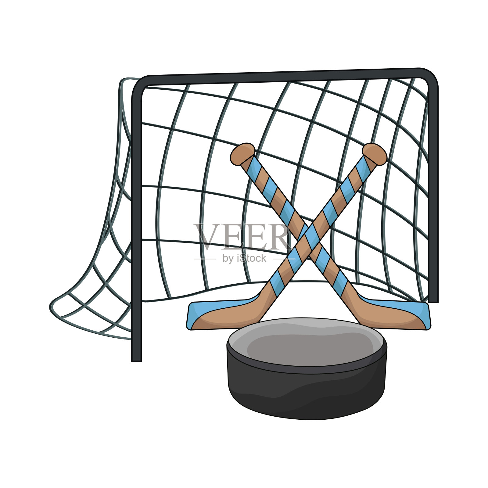 曲棍球插画图片素材