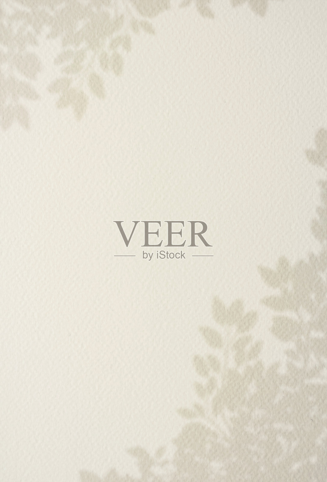 纸纹鳍纹背景与模糊的阴影叶，淡黄色水彩纸粗糙表面的速写本，邀请卡，日记封面的空纸概念照片摄影图片