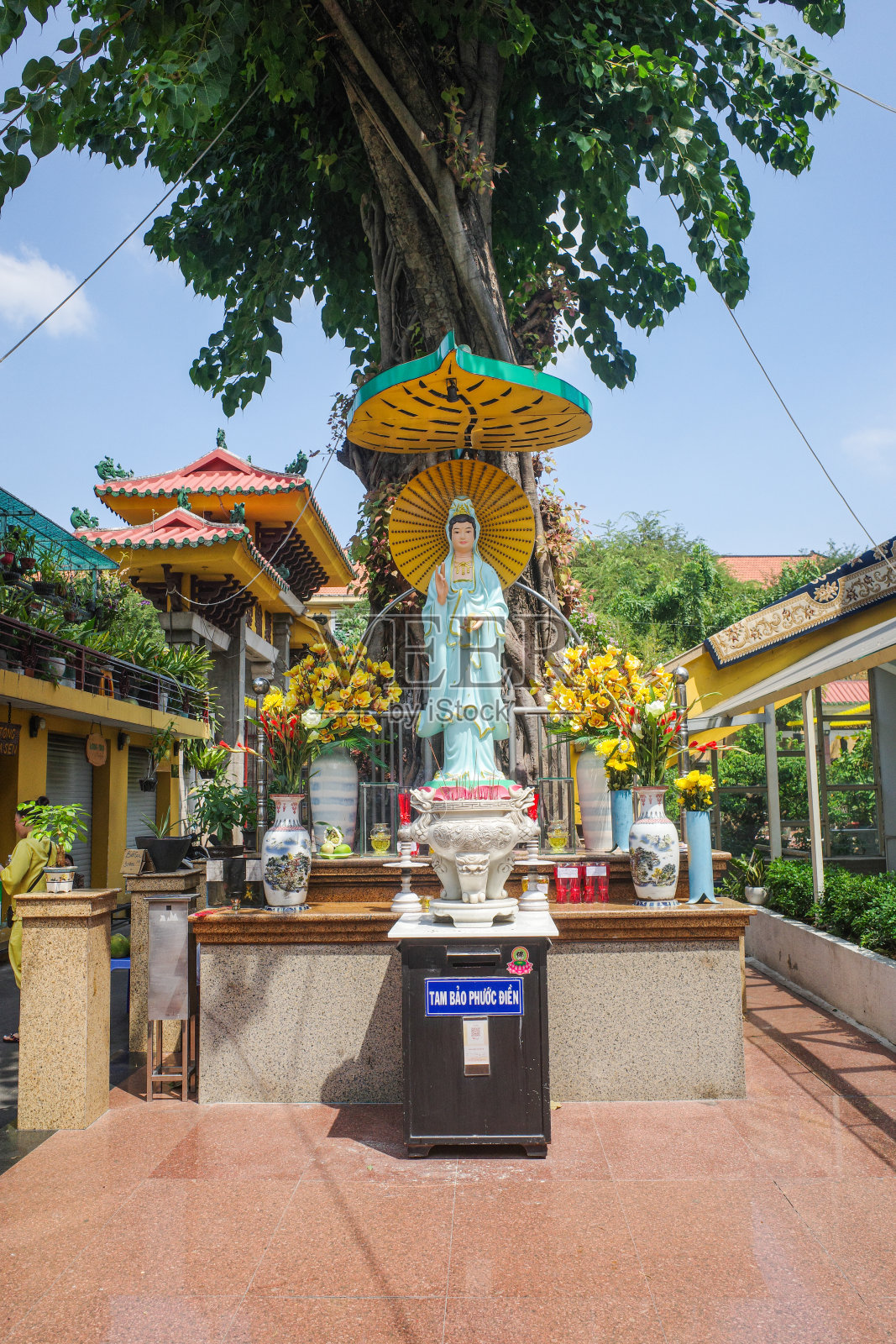 越南胡志明市的喜来佛寺照片摄影图片