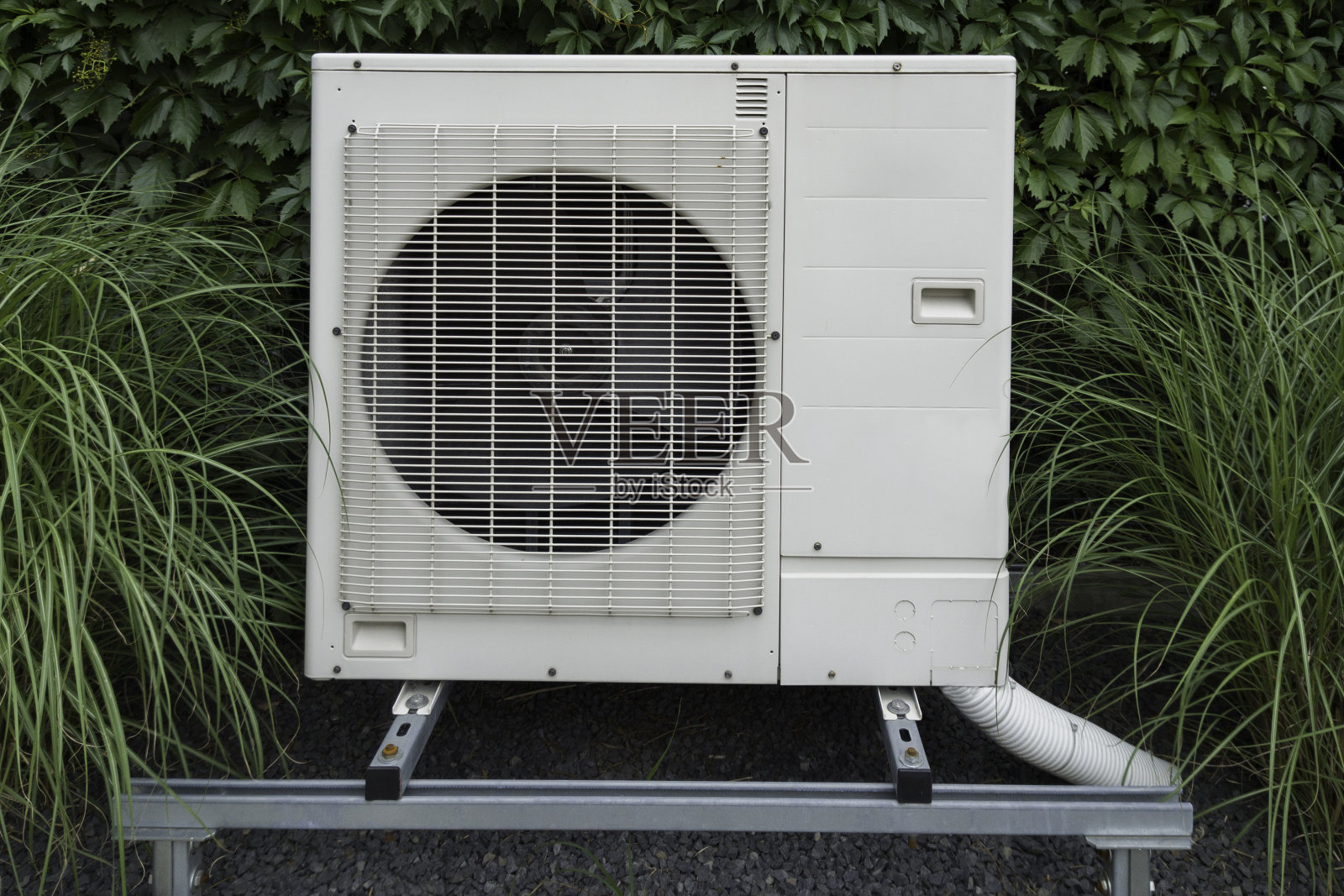 绿色植物热泵特写照片摄影图片