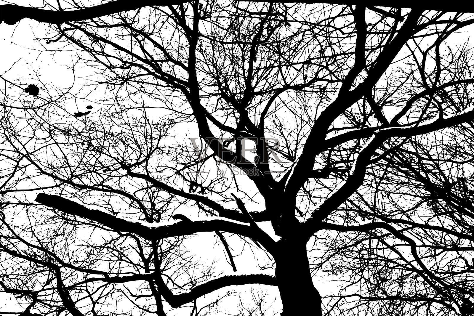 虚线和点在透明的背景上凌乱插画图片素材