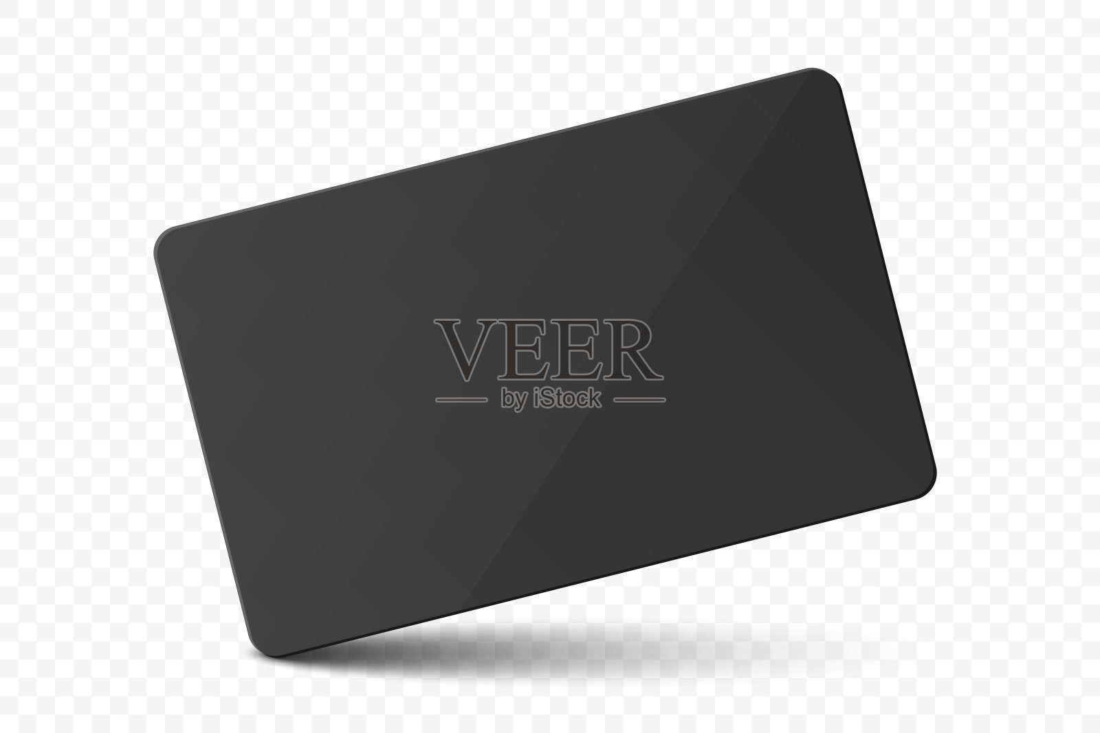 采购产品矢量黑色礼品卡，证书，客房，塑料酒店公寓钥匙卡，身份证，销售，信用卡设计模板的模型，品牌。俯视图插画图片素材