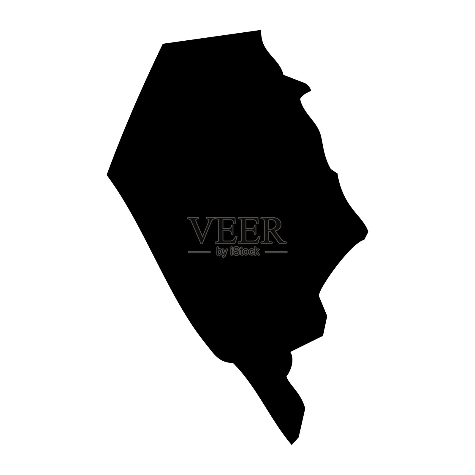 萨摩亚行政区划Faasaleleaga地区地图。矢量插图。插画图片素材