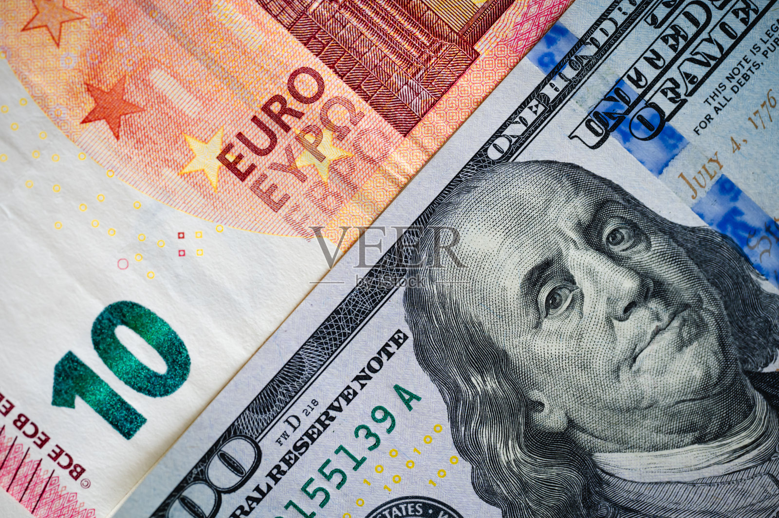 美元货币，美元细节照片摄影图片