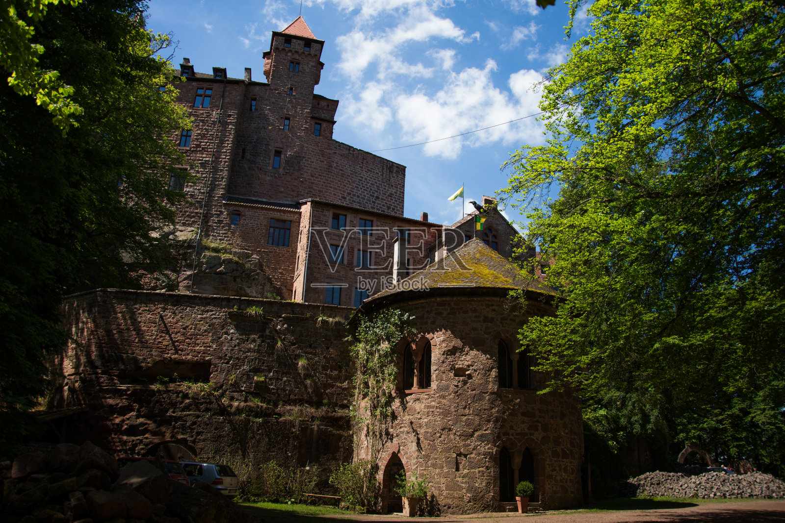 Berwartstein城堡堡，德国，2017年照片摄影图片