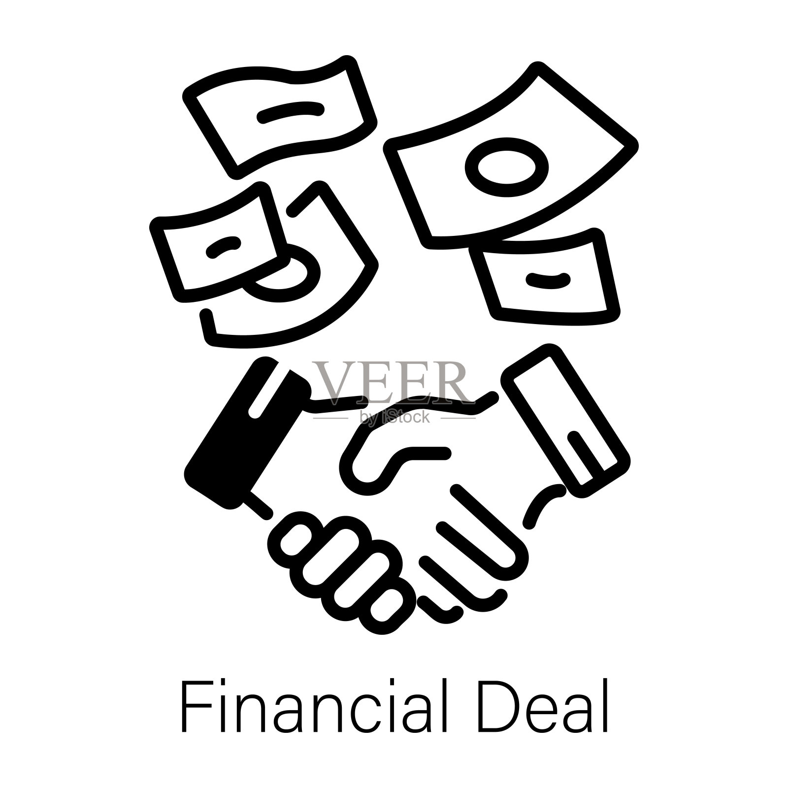 金融交易插画图片素材