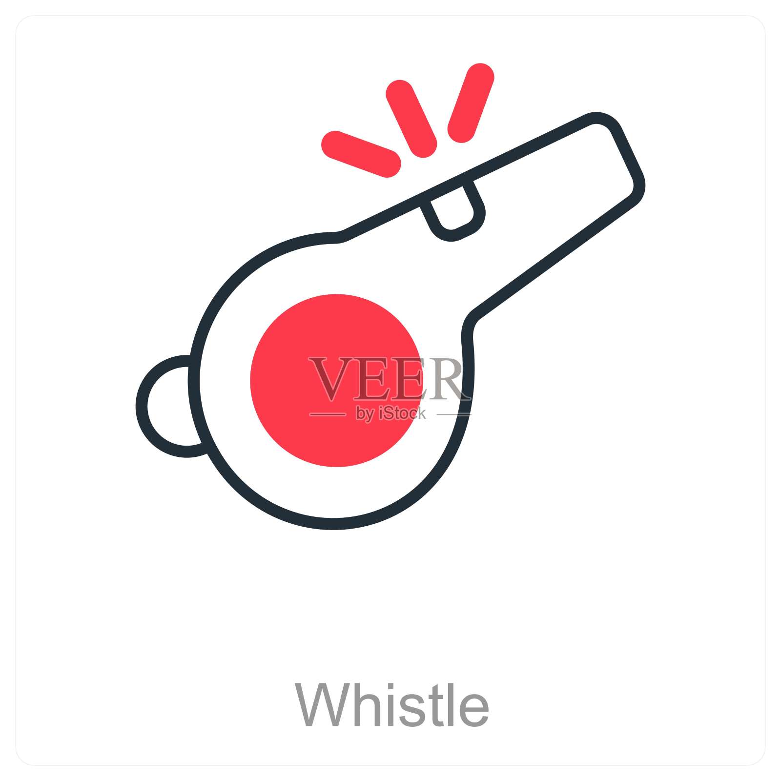 吹口哨插画图片素材