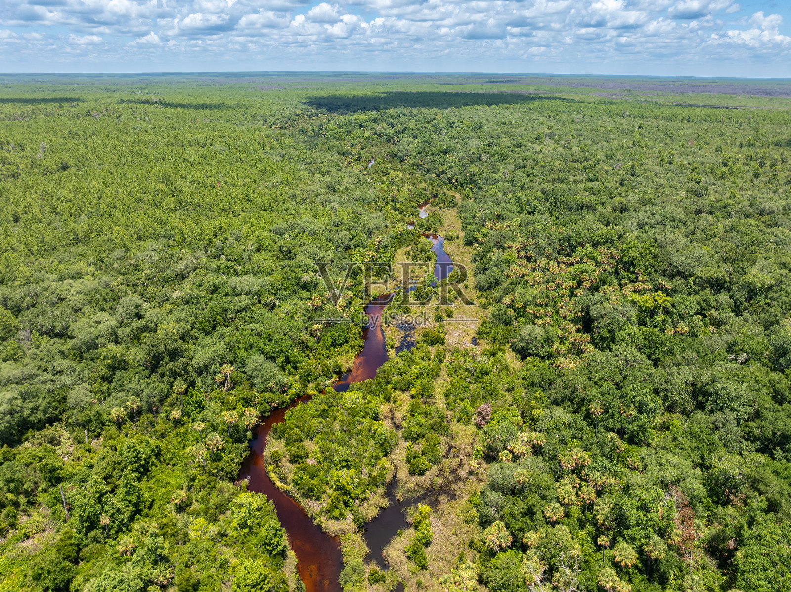 红丛林河航拍照片摄影图片