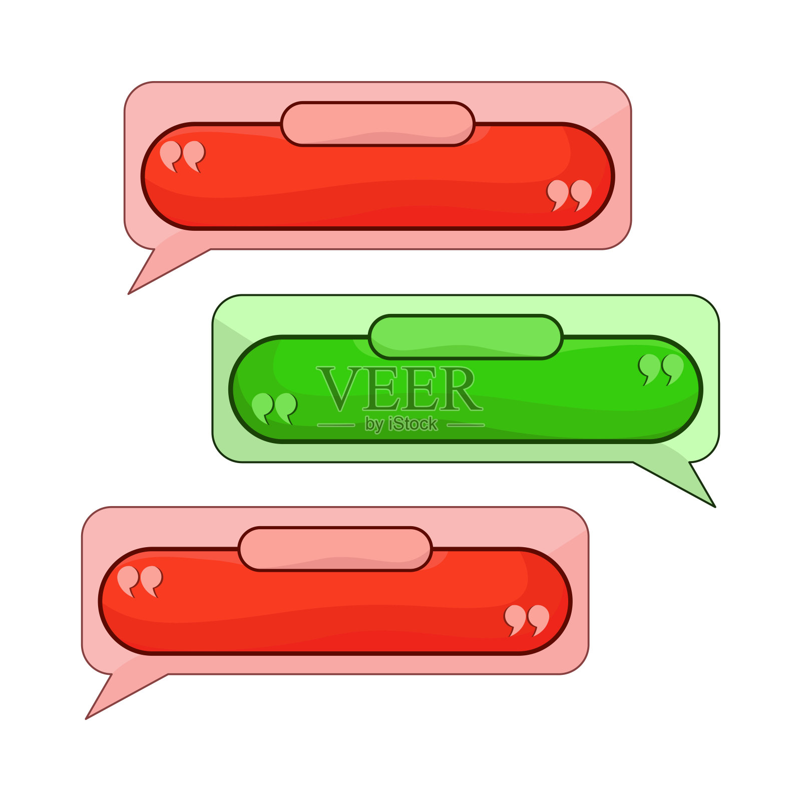 聊天框插画图片素材