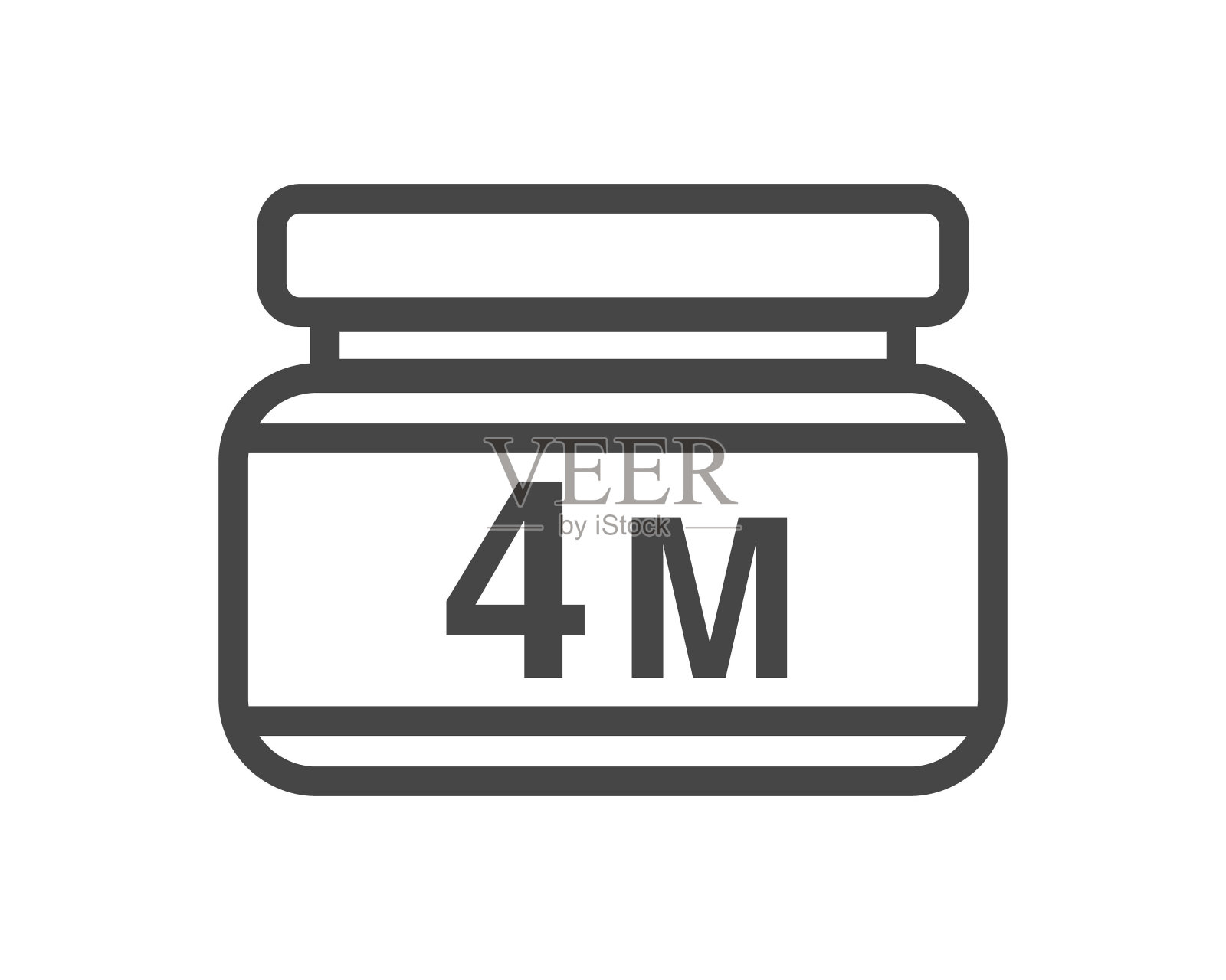 矢量图标的美容，化妆品和护理的有效期，有效性。瓶子，罐子，沐浴露，面霜，身体乳，喷雾，药膏，膏体。插画图片素材