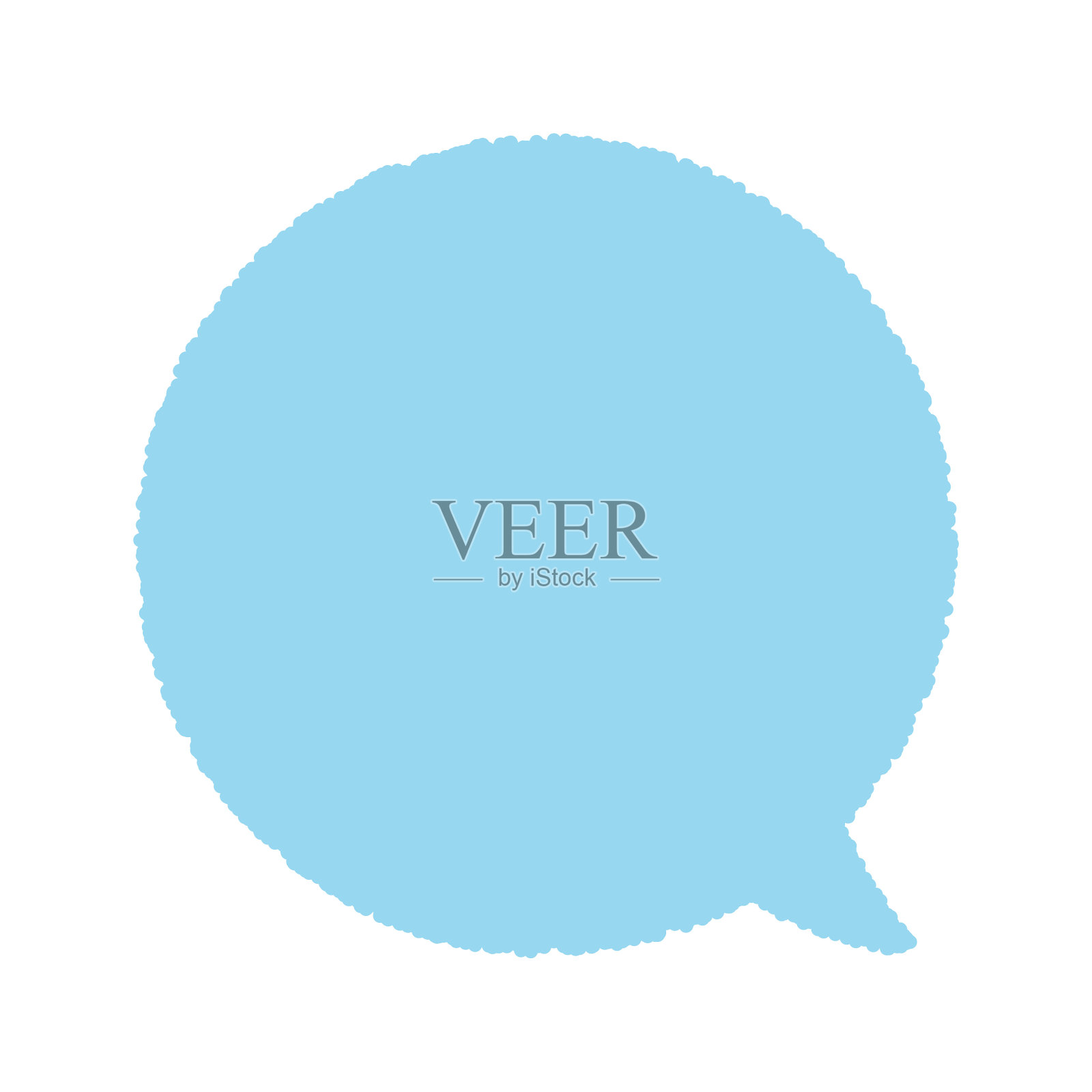 简单的语音气泡，矢量插图插画图片素材