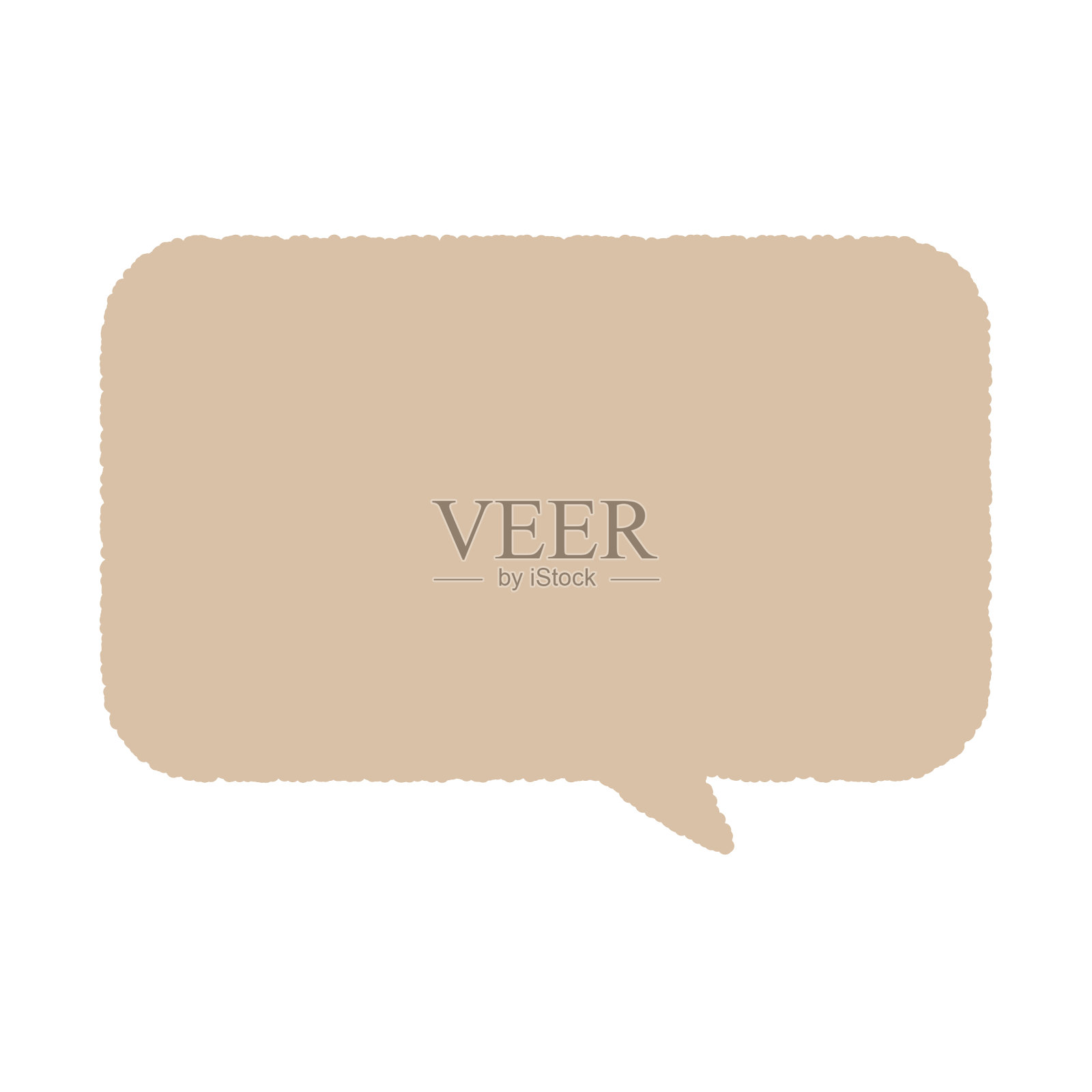 简单的语音气泡，矢量插图插画图片素材