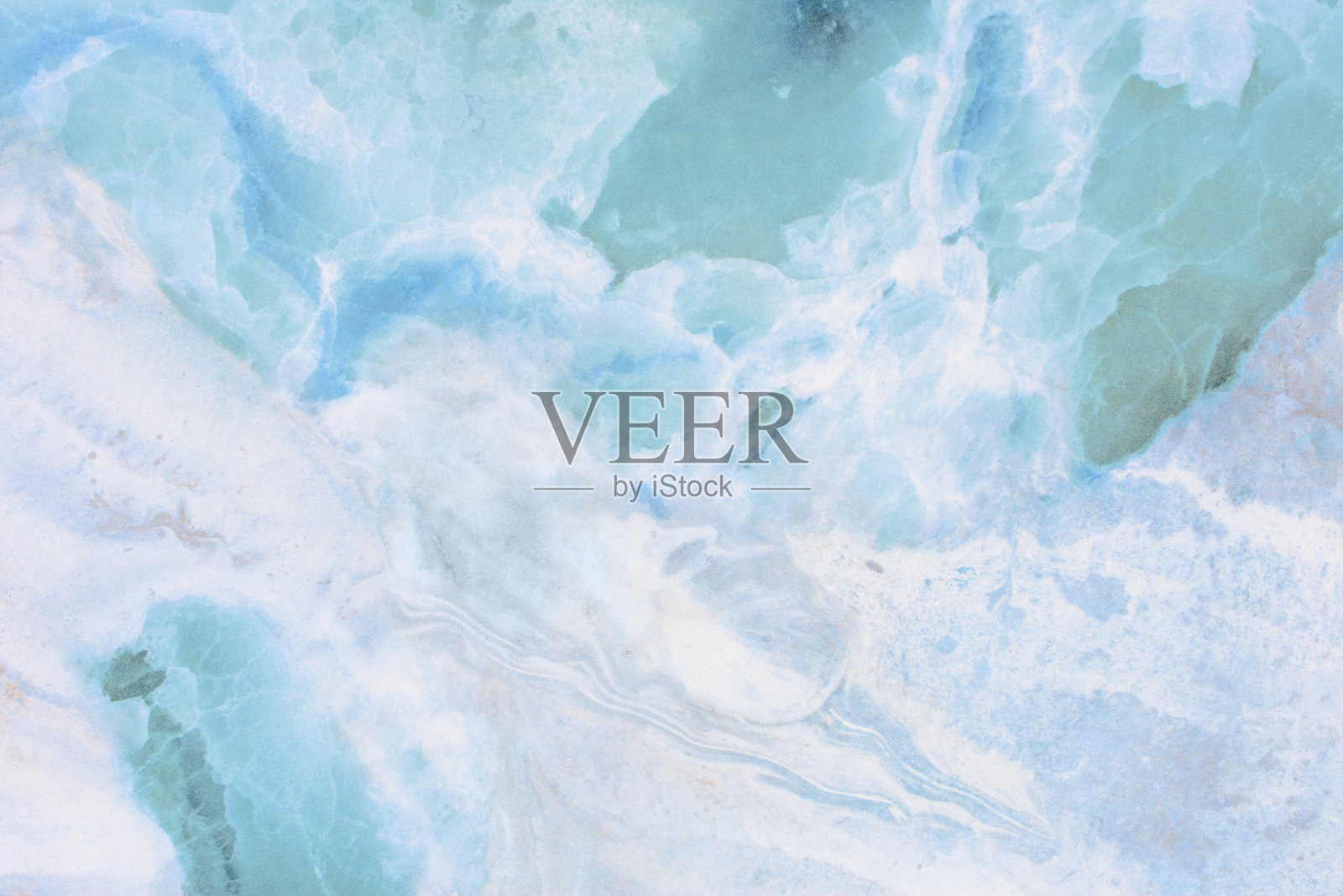 白色大理石，浅蓝色和绿松石图案照片摄影图片