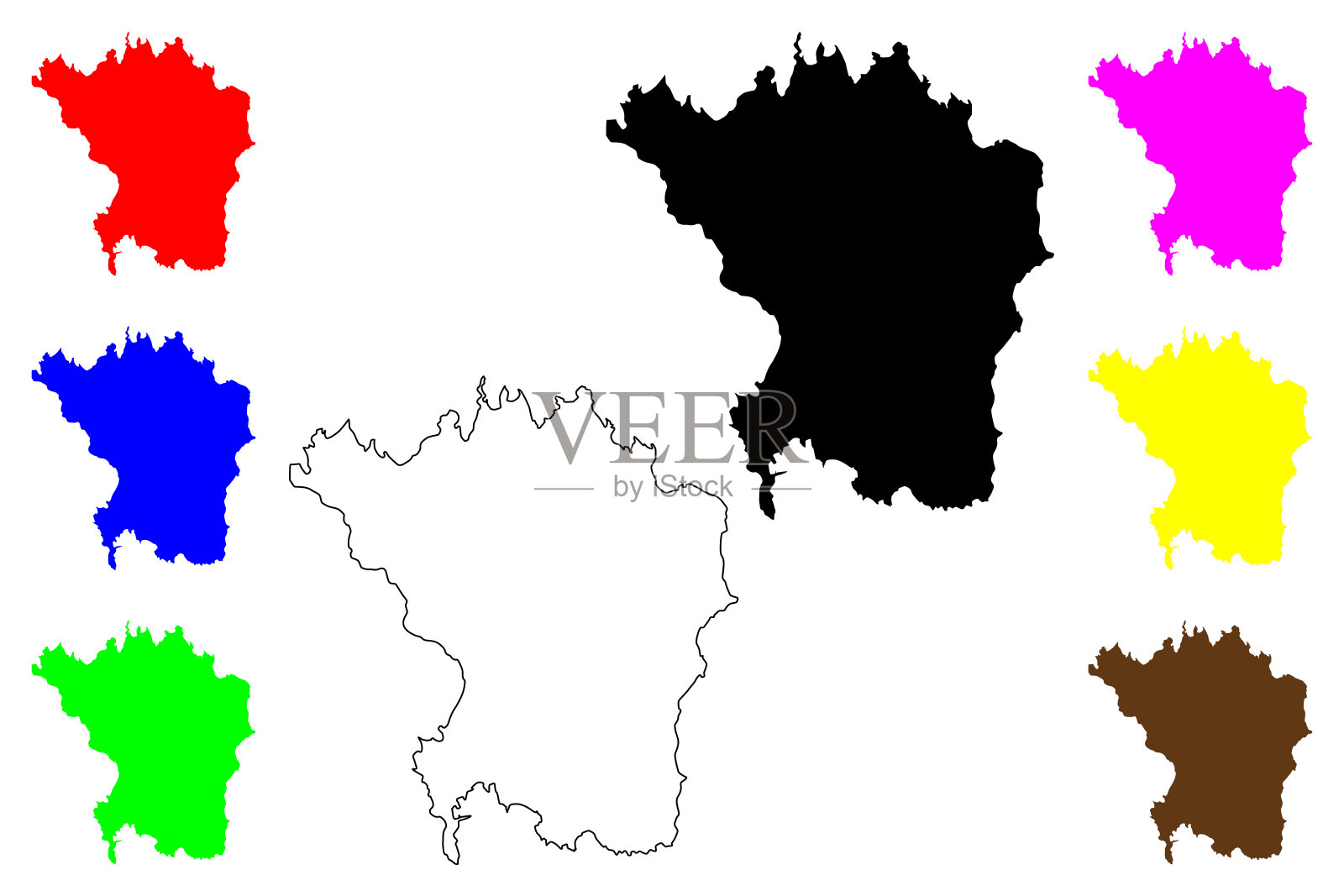 普萨拉岛(希腊共和国，希腊，希腊岛)地图矢量插图，涂鸦素描普萨拉地图插画图片素材