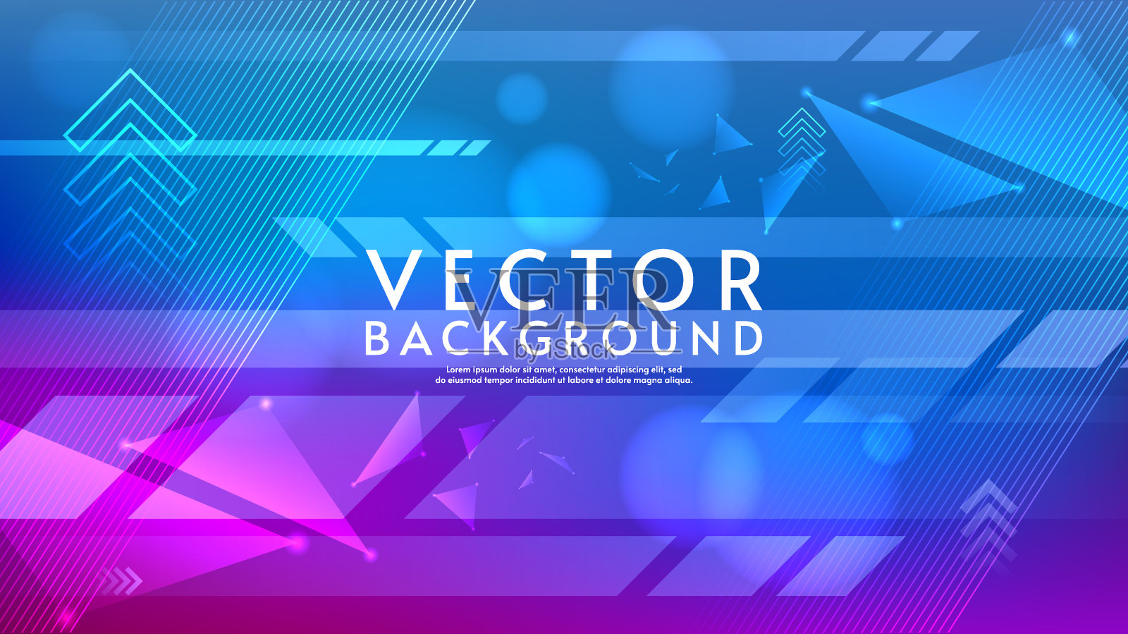 向量的背景。渐变颜色的几何元素。设计的背景，壁纸，海报，横幅。插画图片素材