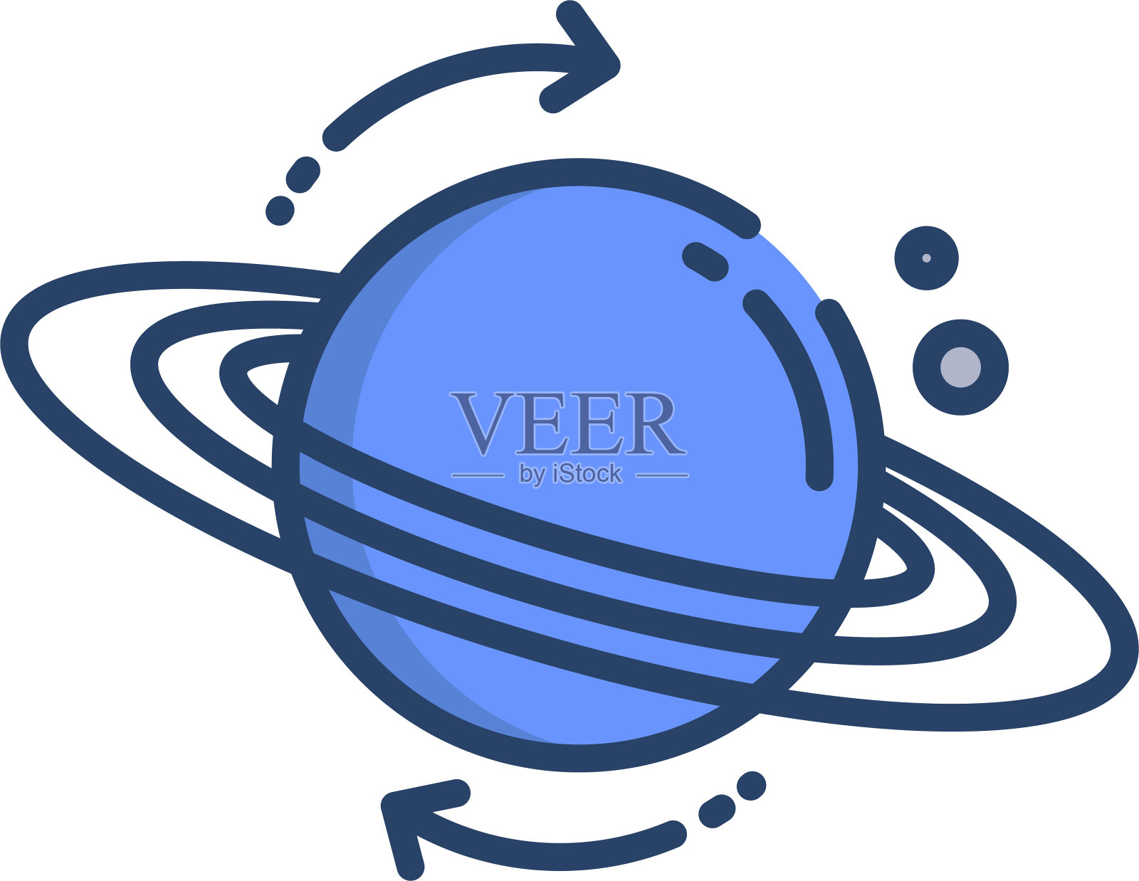 天体物理学线性彩色插图插画图片素材