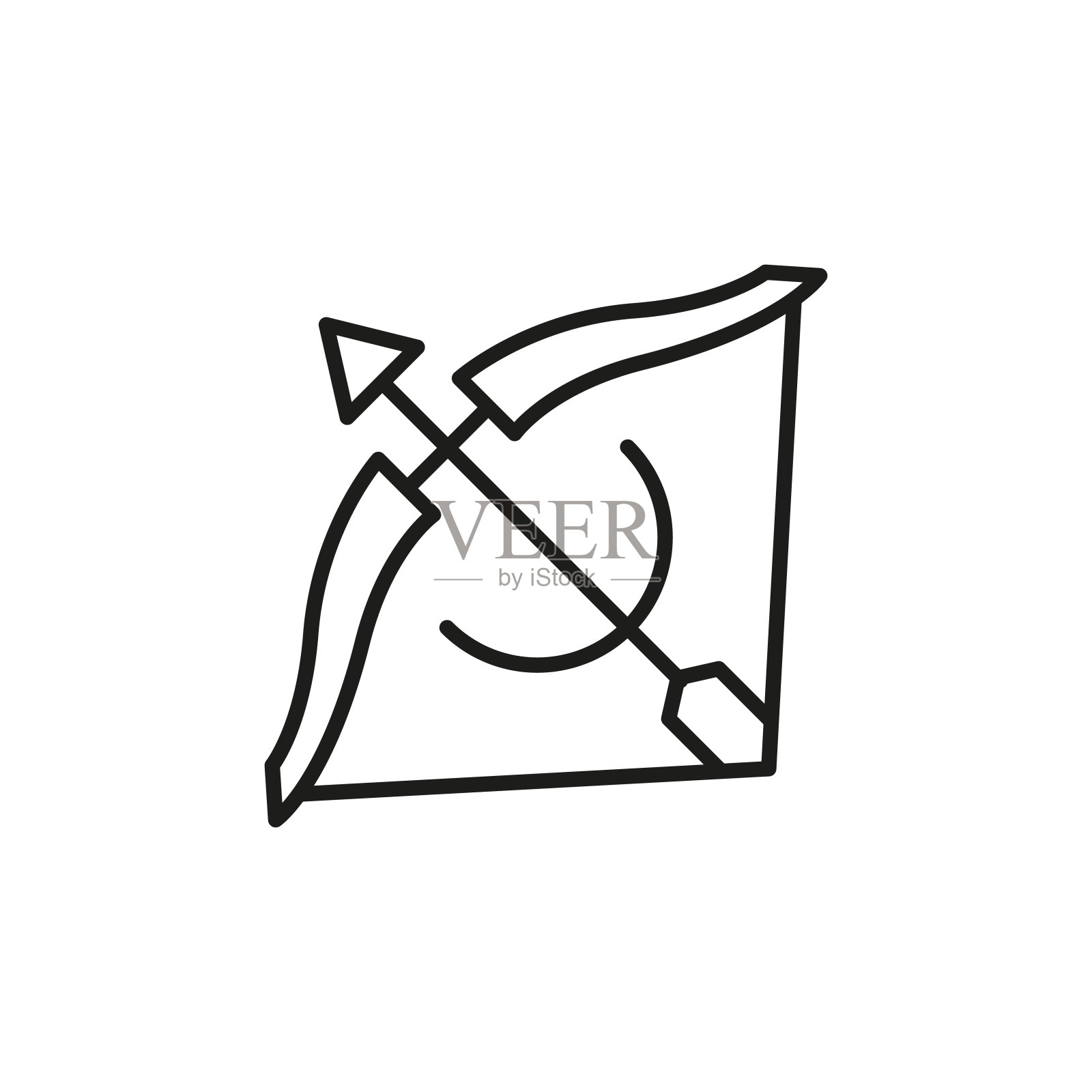 射手座图标插画图片素材