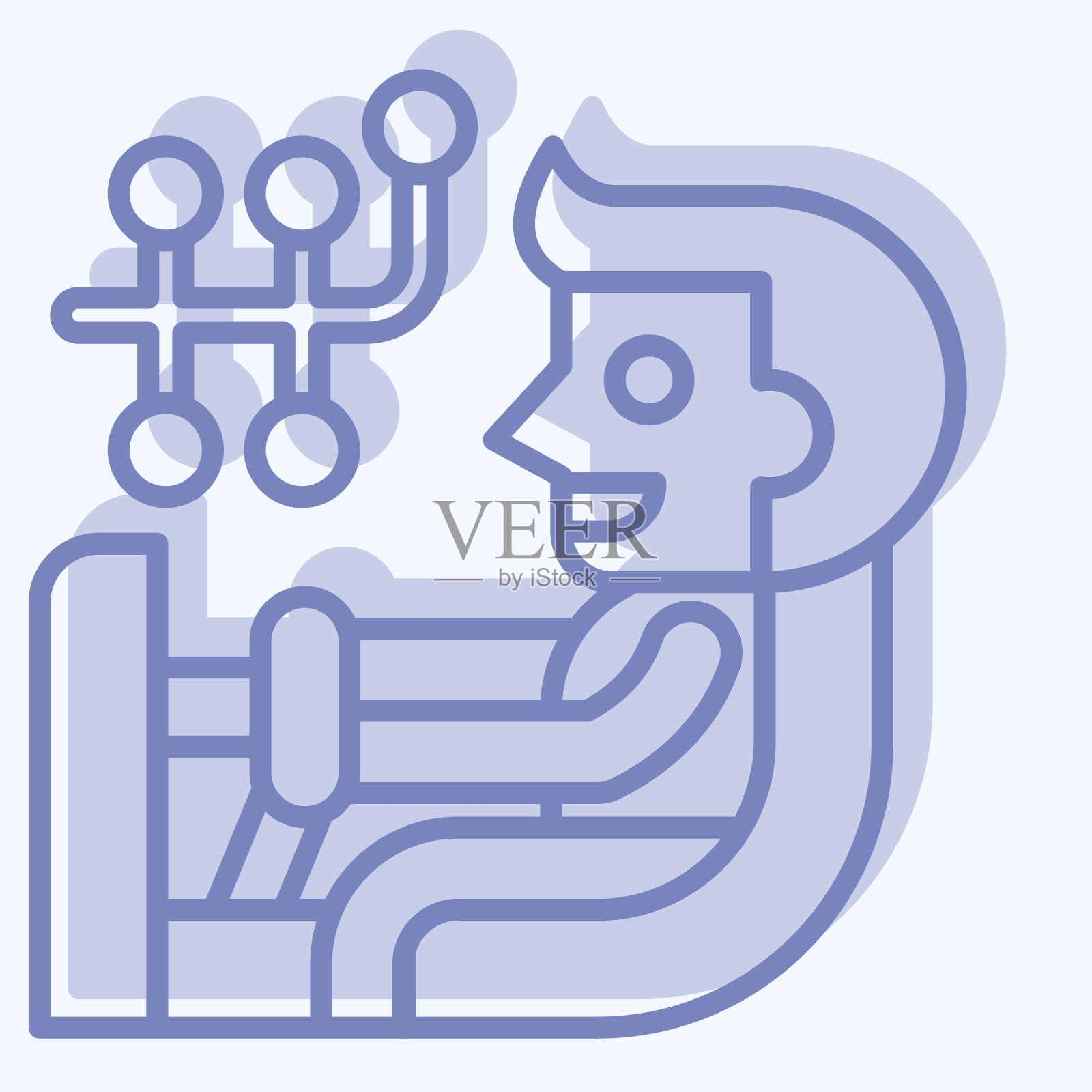 图标轮对准。与汽车保养相关的标志。双音风格。简单的说明插画图片素材