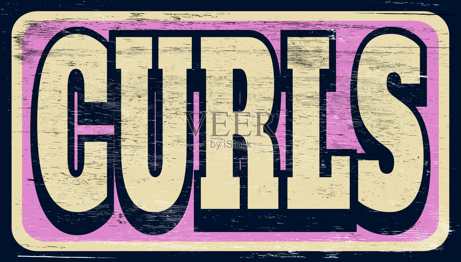 卷发插画图片素材