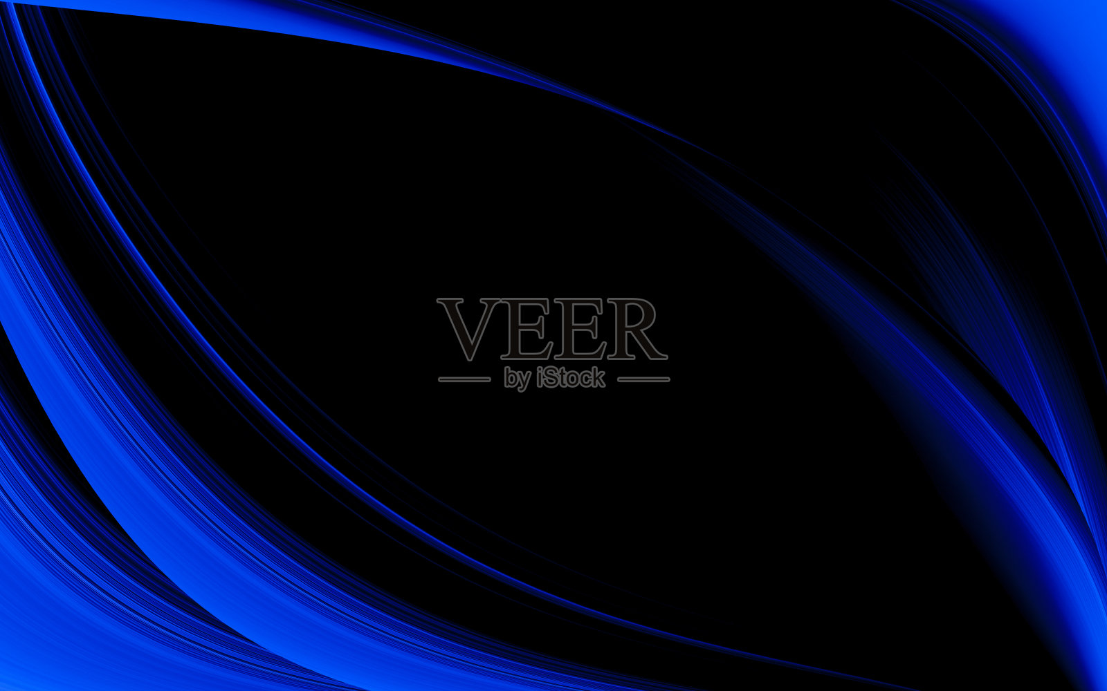 抽象的蓝色和黑色是渐变的浅色图案，是与地板墙壁金属质感柔和的技术对角背景黑色暗干净现代。照片摄影图片