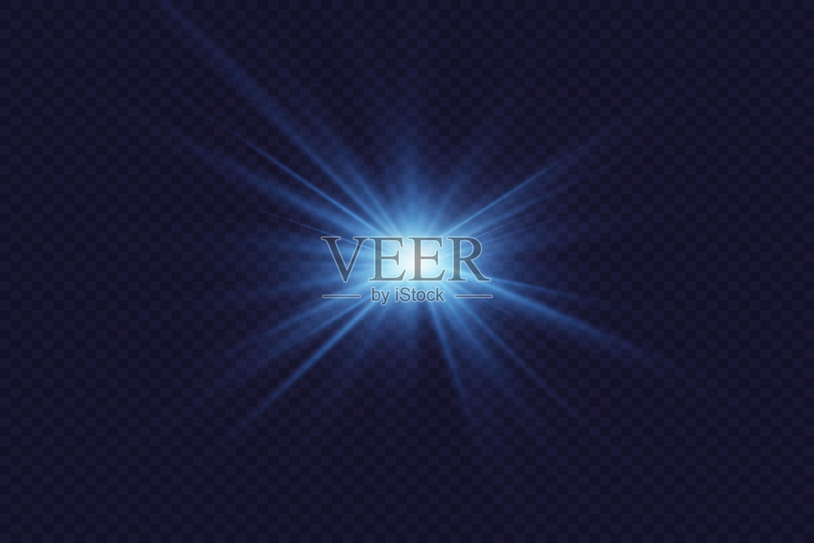 现实的发光眩光。星形和相机闪光灯。插画图片素材