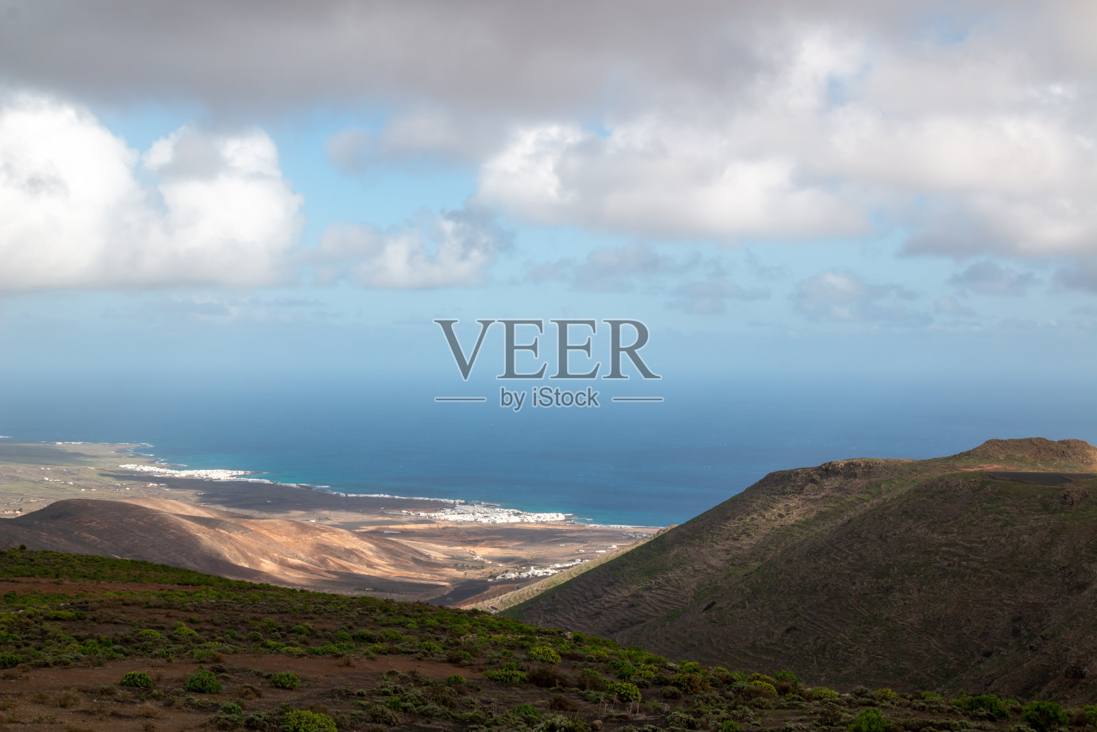 西班牙兰萨罗特岛北海岸照片摄影图片