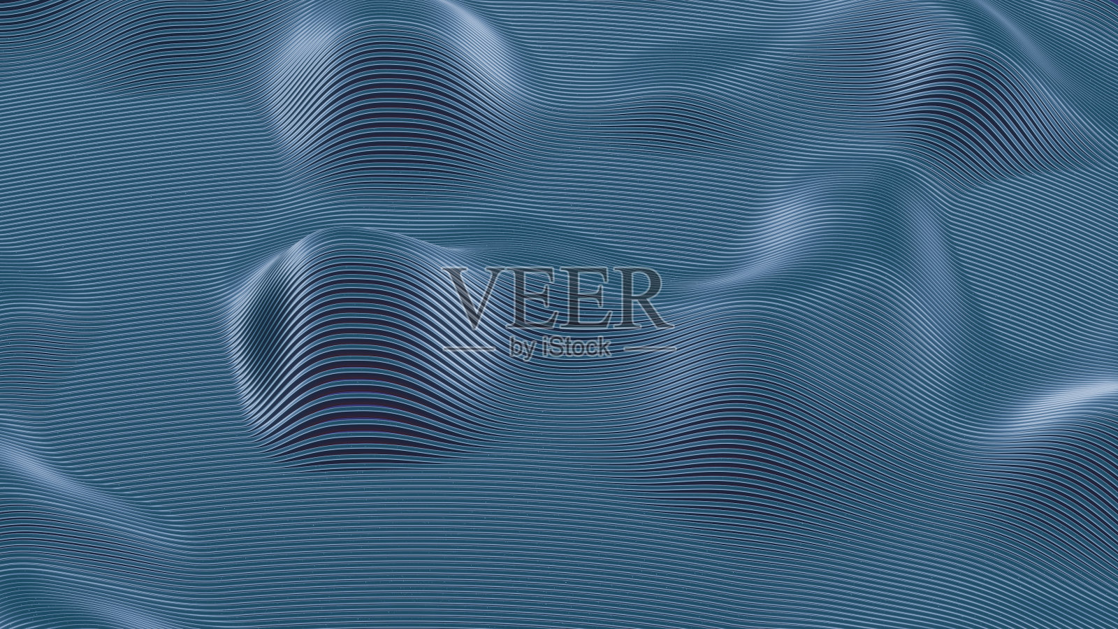 这个3D图像具有极简主义的复古波浪设计，提供了一种时尚和怀旧的美学。照片摄影图片