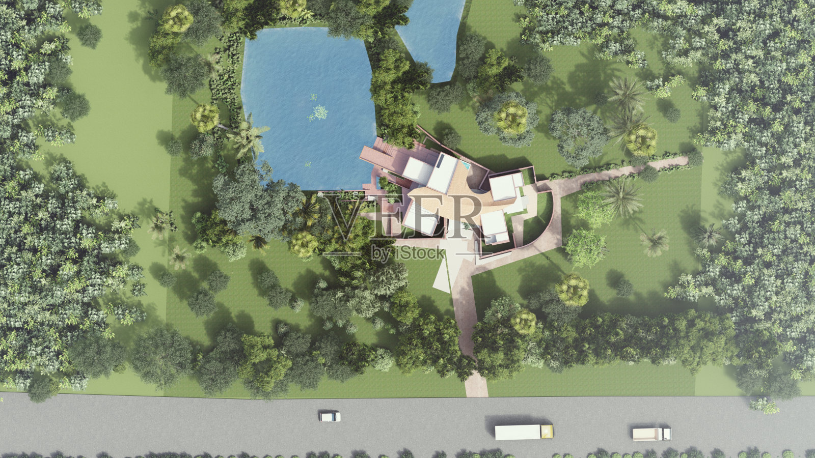 历史地标建筑诠释中的古代希腊建筑景观的现代镜子照片摄影图片