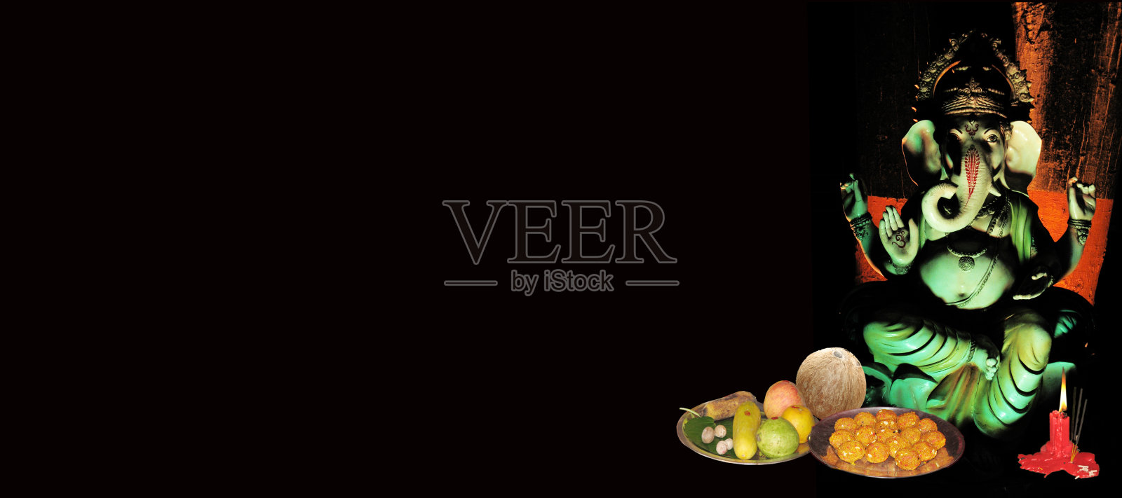 创造力- 95格内什神连同崇拜的物品。照片摄影图片