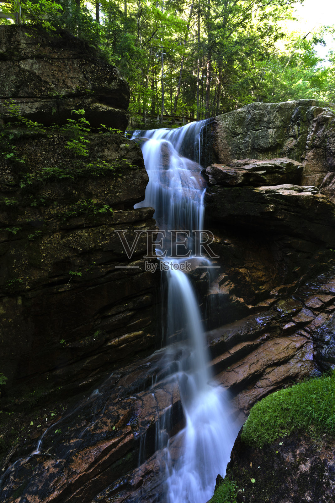 瀑布慢快门照片摄影图片