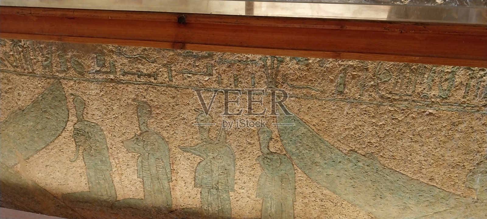 国王谷陵墓内的象形文字照片摄影图片